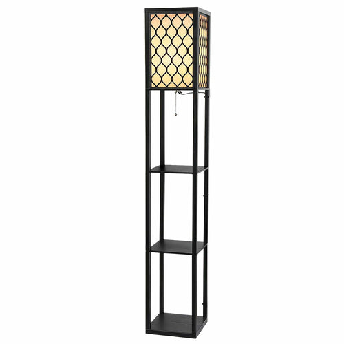 Artiss Floor Lamp 3 Tier Shelf Storage LED Light Stand Home Room