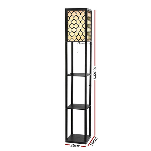 Artiss Floor Lamp 3 Tier Shelf Storage LED Light Stand Home Room